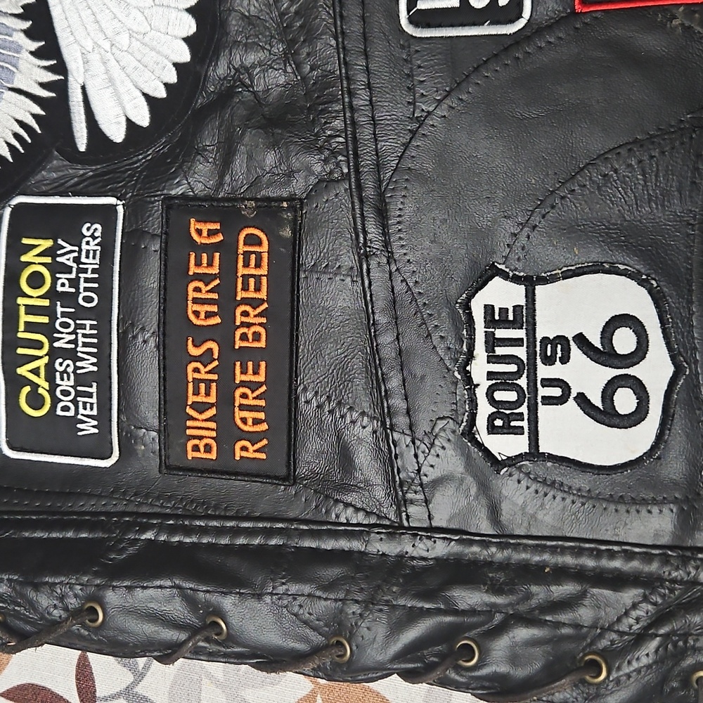 Diamond Supply Co. Black Leather Vest - Picture 11 of 16